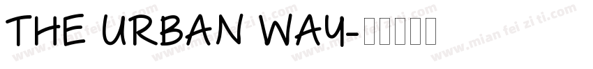 The Urban Way字体转换